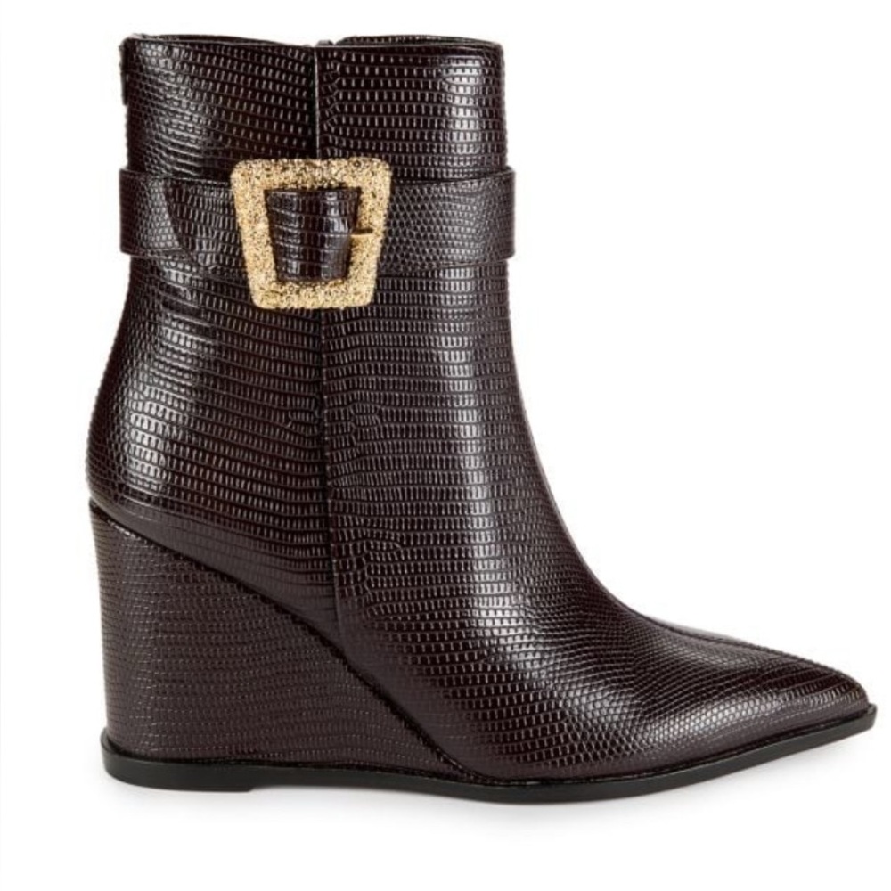 Sam Edelman Weslie Point Toe Wedge Ankle Boots